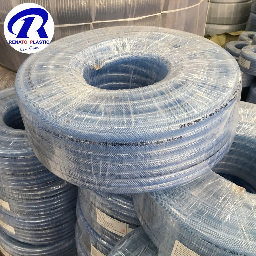 PVC Hosepipe Braided Flexible Hose For Delivery Drinking Water